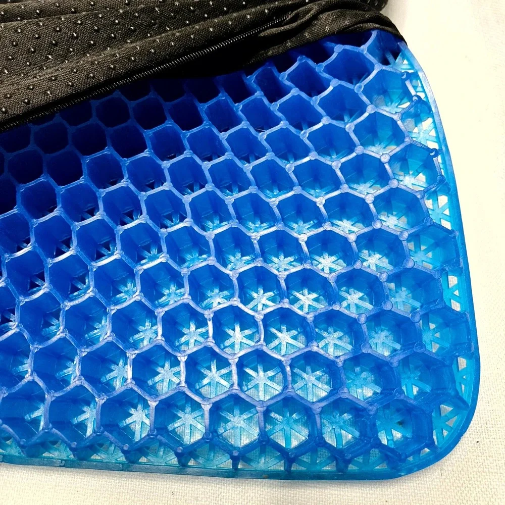 SelectSoma Wheelchair Cushion  Black Gel Honeycomb Pressure Relief Pad Office
